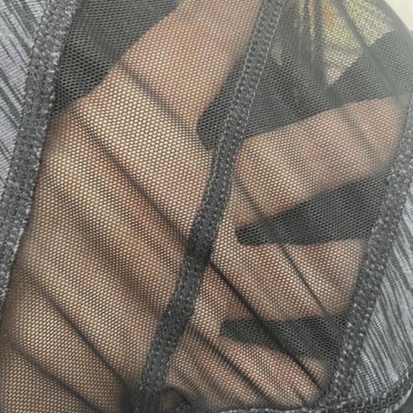 Ideology Workout Pants Athletic Leggings w/ Mesh Mid Rise Grey Women Sz Small. - Picture 8 of 12